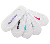 5 Pack Non Terry Solid Liner Socks