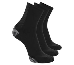 3 Pack Men's Performance Running High Quarter Socks