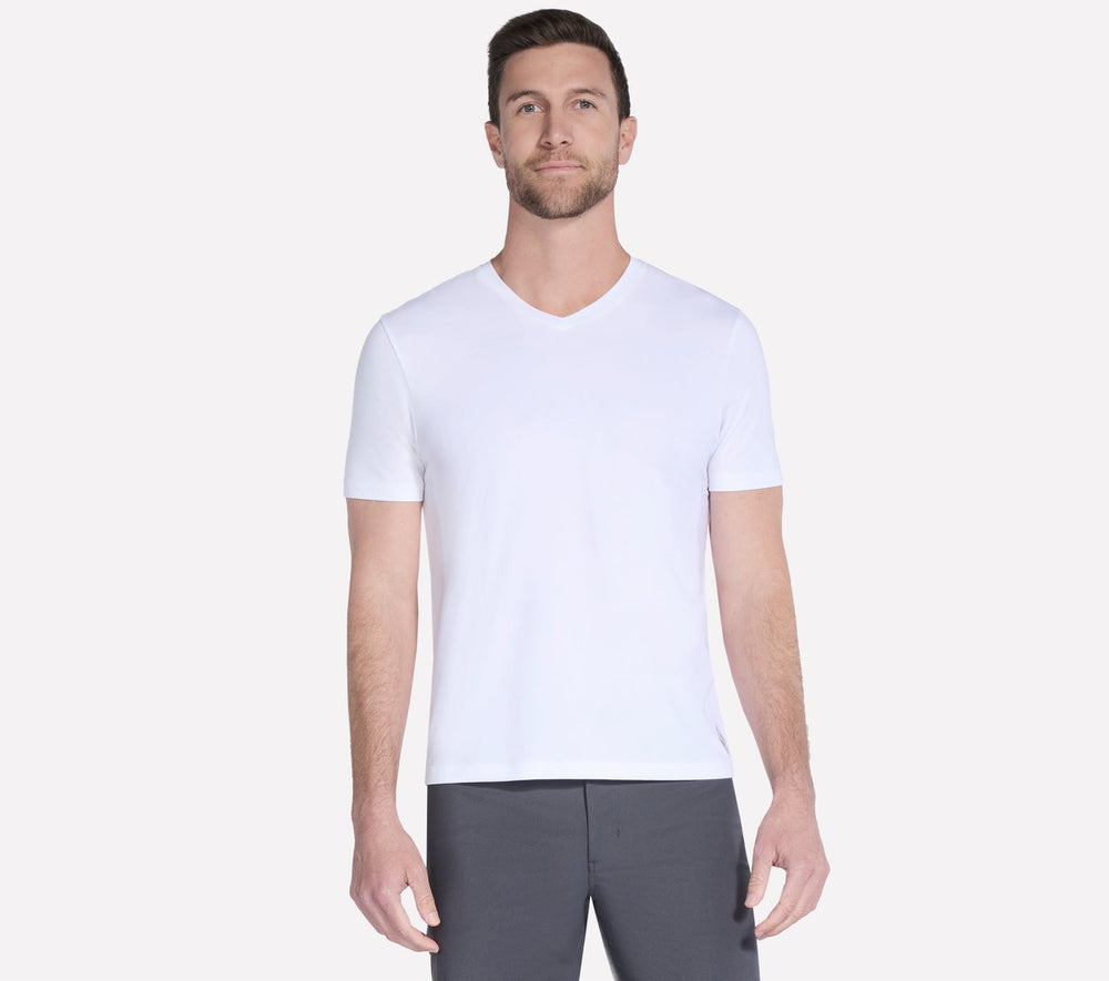 GO DRI Pima Short Sleeve V-Neck