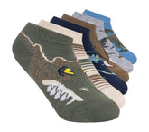6 Pack Boys' Dino Socks