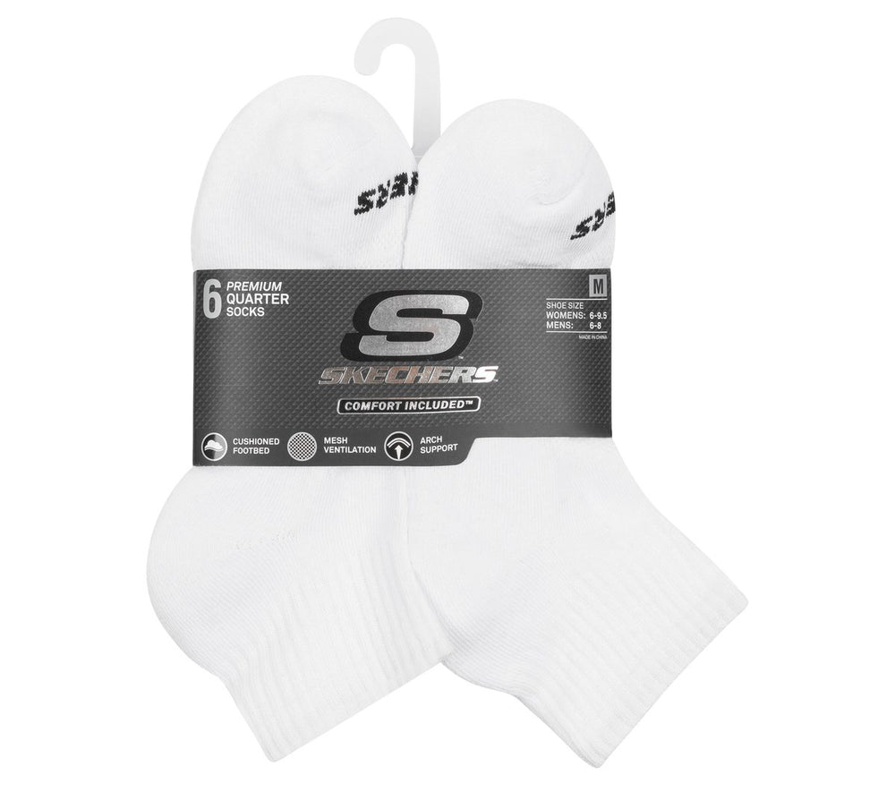 6 Pack Core Quarter Medium Socks