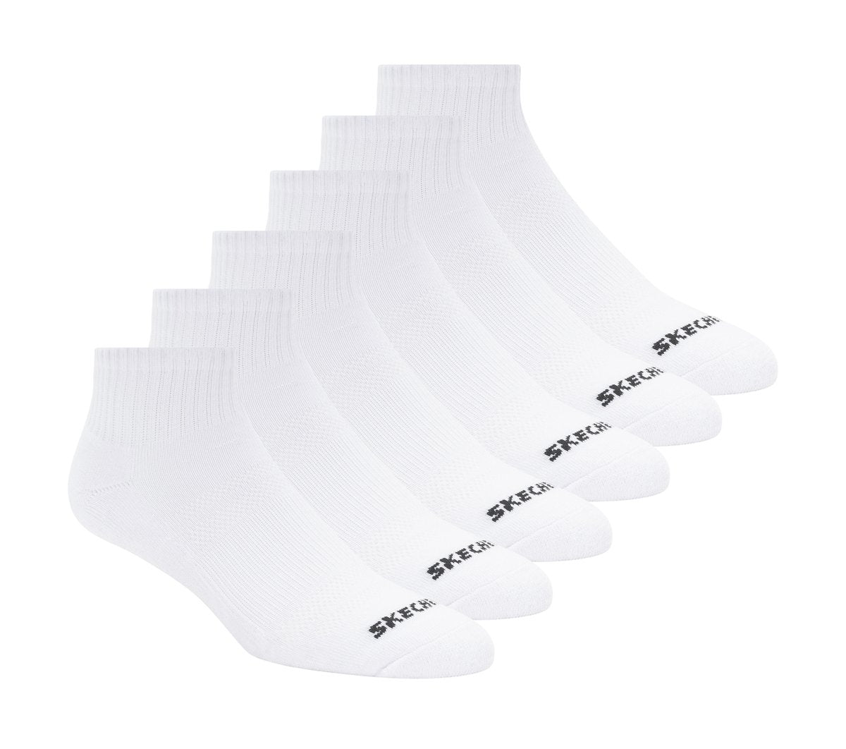 6 Pack Core Quarter Medium Socks