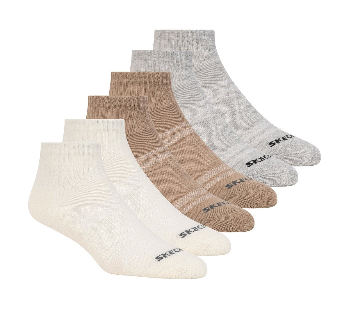 6 Pack Core Quarter Medium Socks