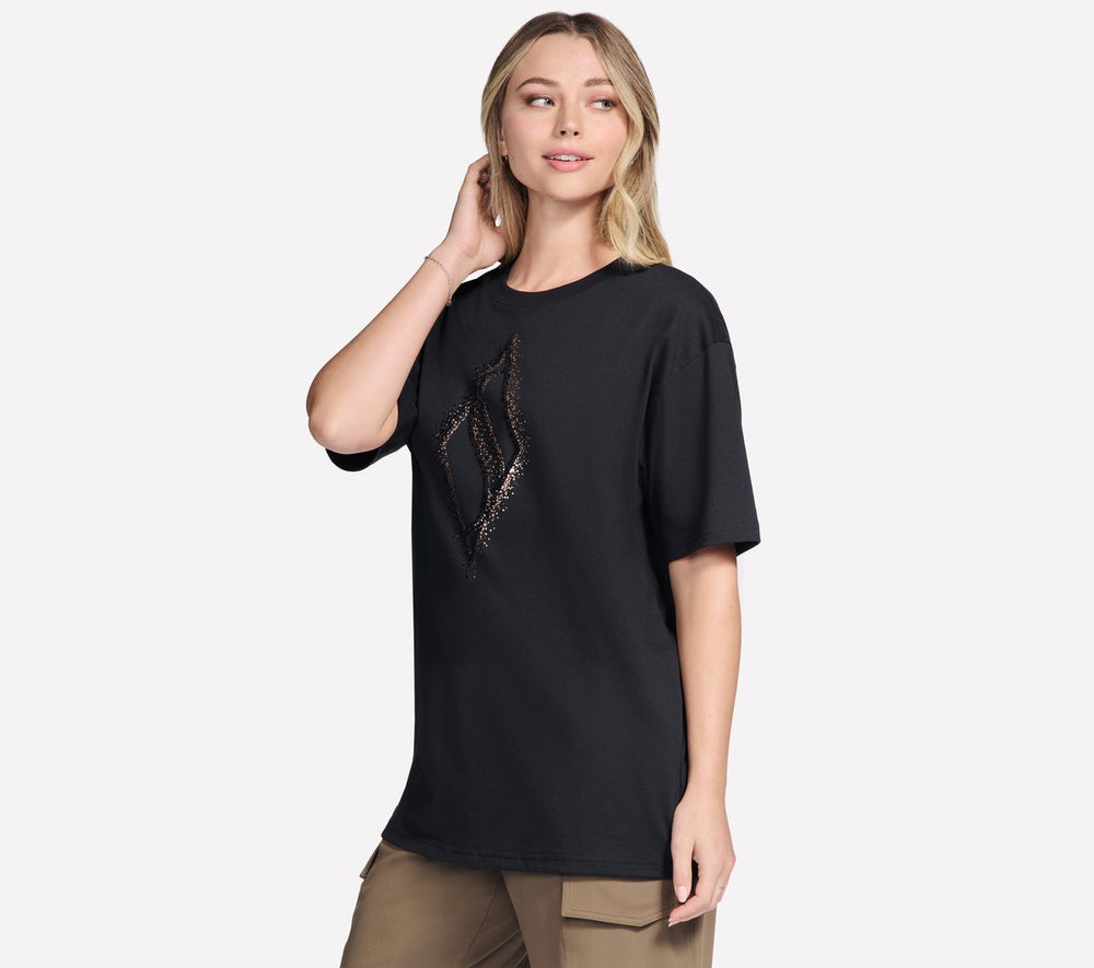 Gold Splatter Diamond Short Sleeve Tee