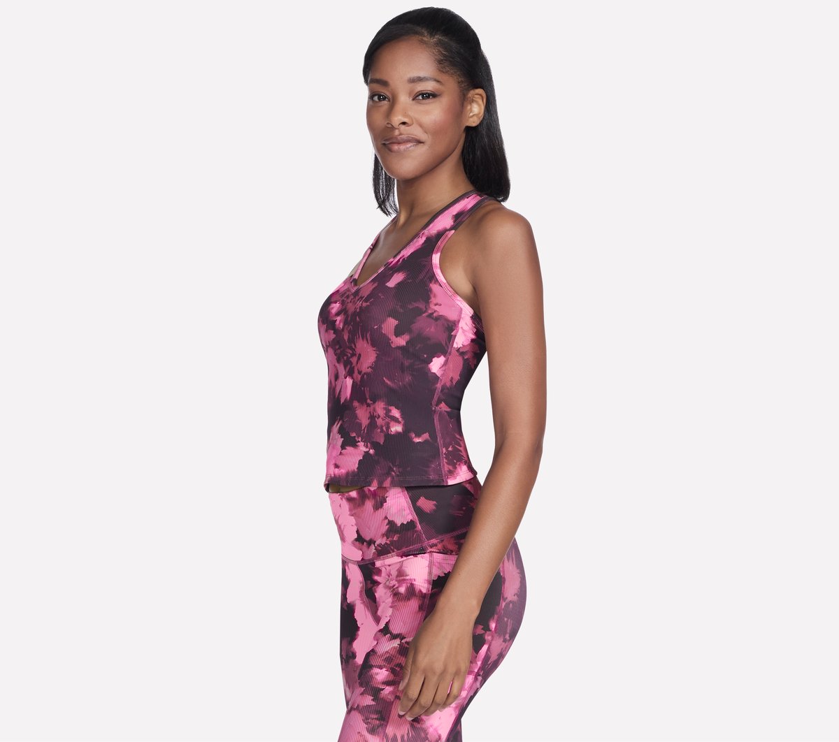 GO FLEX RIB Inbloom V-Neck Tank