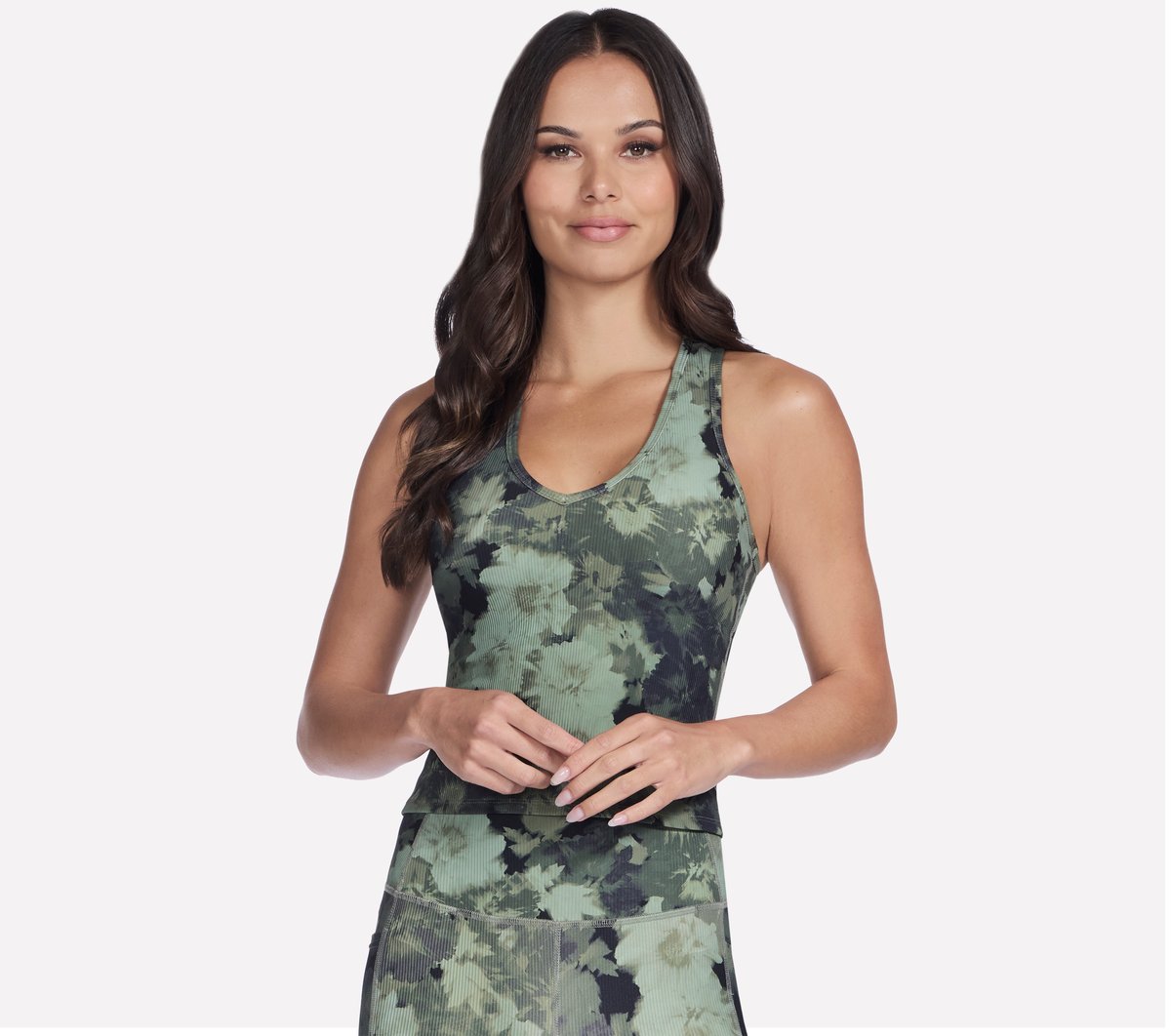 GO FLEX RIB Inbloom V-Neck Tank