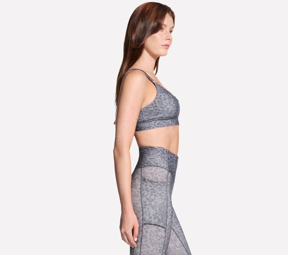 GO WALK Evolution Printed Zip Front Bra