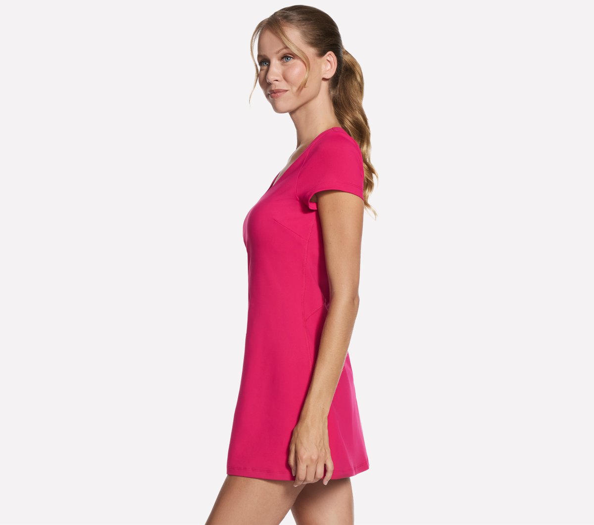 GO WALK Scoop Short Sleeve Dress