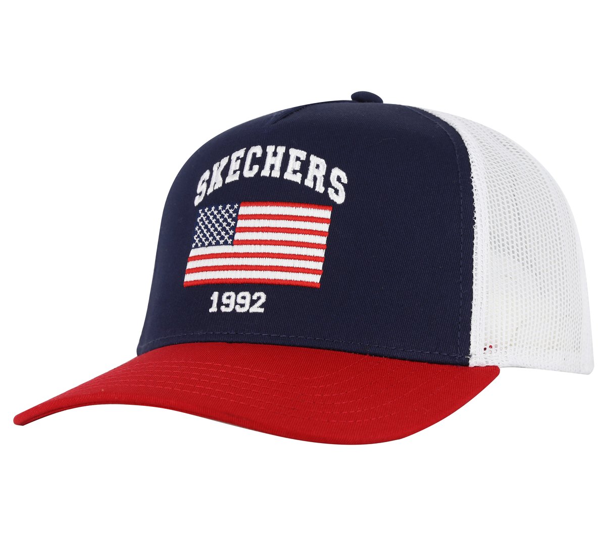 Skechers Accessories USA Flag Trucker Hat