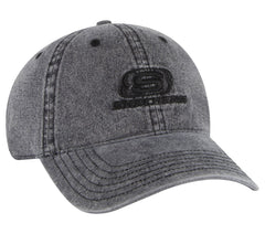 Denim Embroidered Hat