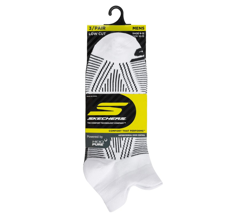 3 Pack Men's Performance Low Cut Pattern Socks