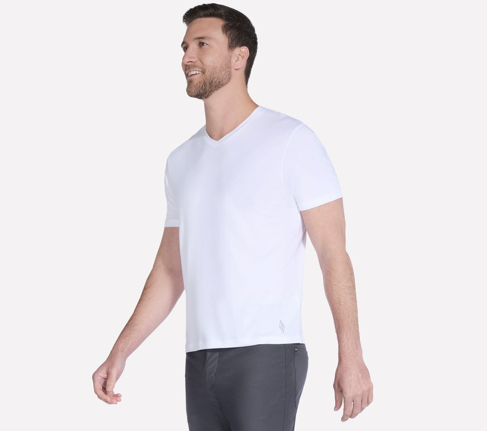 GO DRI Pima Short Sleeve V-Neck