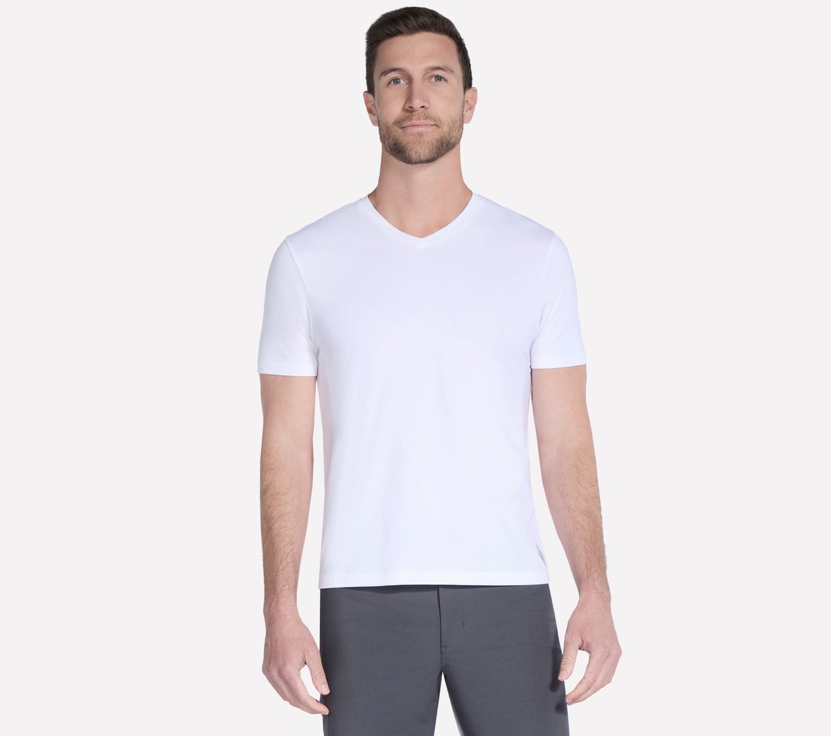 GO DRI Pima Short Sleeve V-Neck