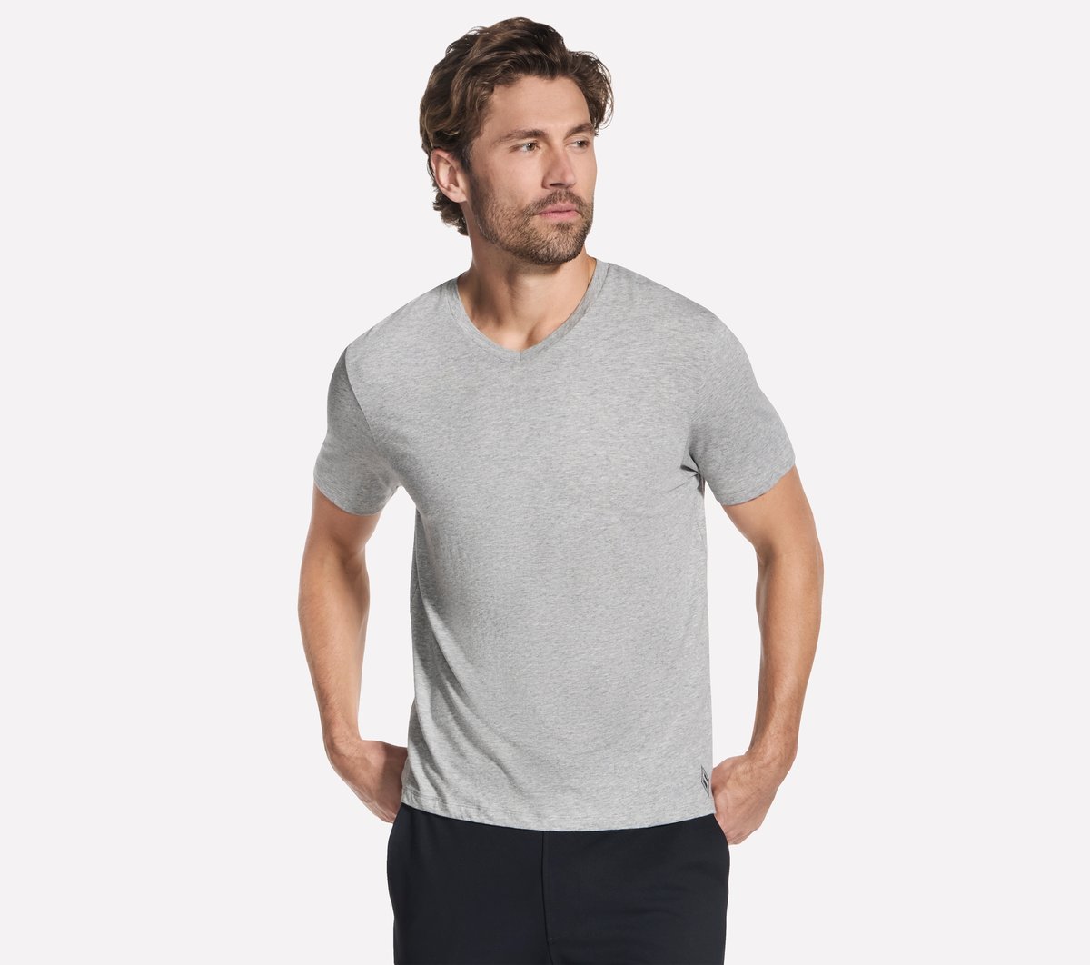 GO DRI Pima Short Sleeve V-Neck