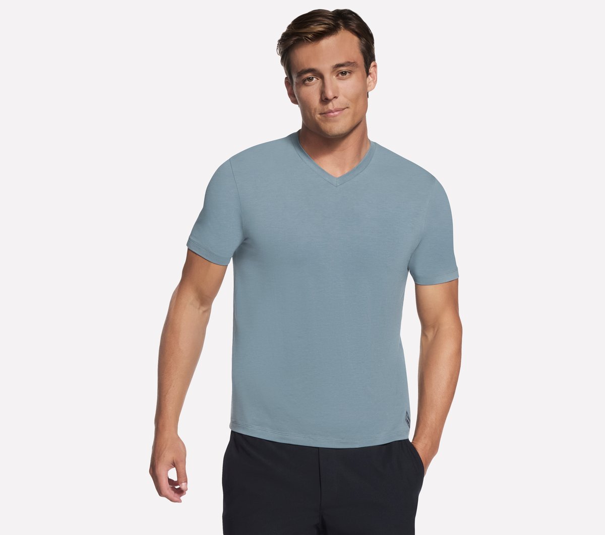 GO DRI Pima Short Sleeve V-Neck