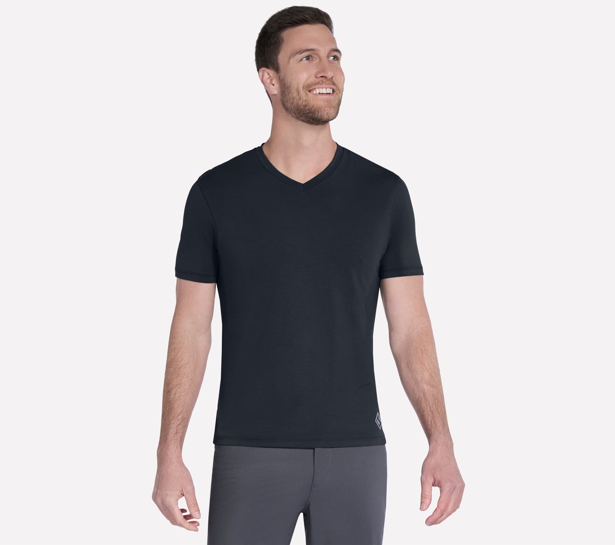GO DRI Pima Short Sleeve V-Neck