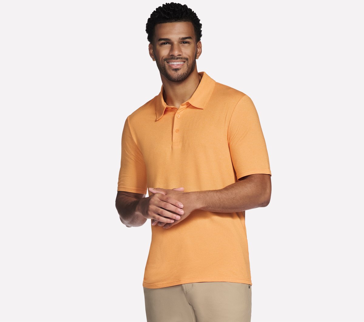 GO GOLF GO DRI All Day Stripe Polo