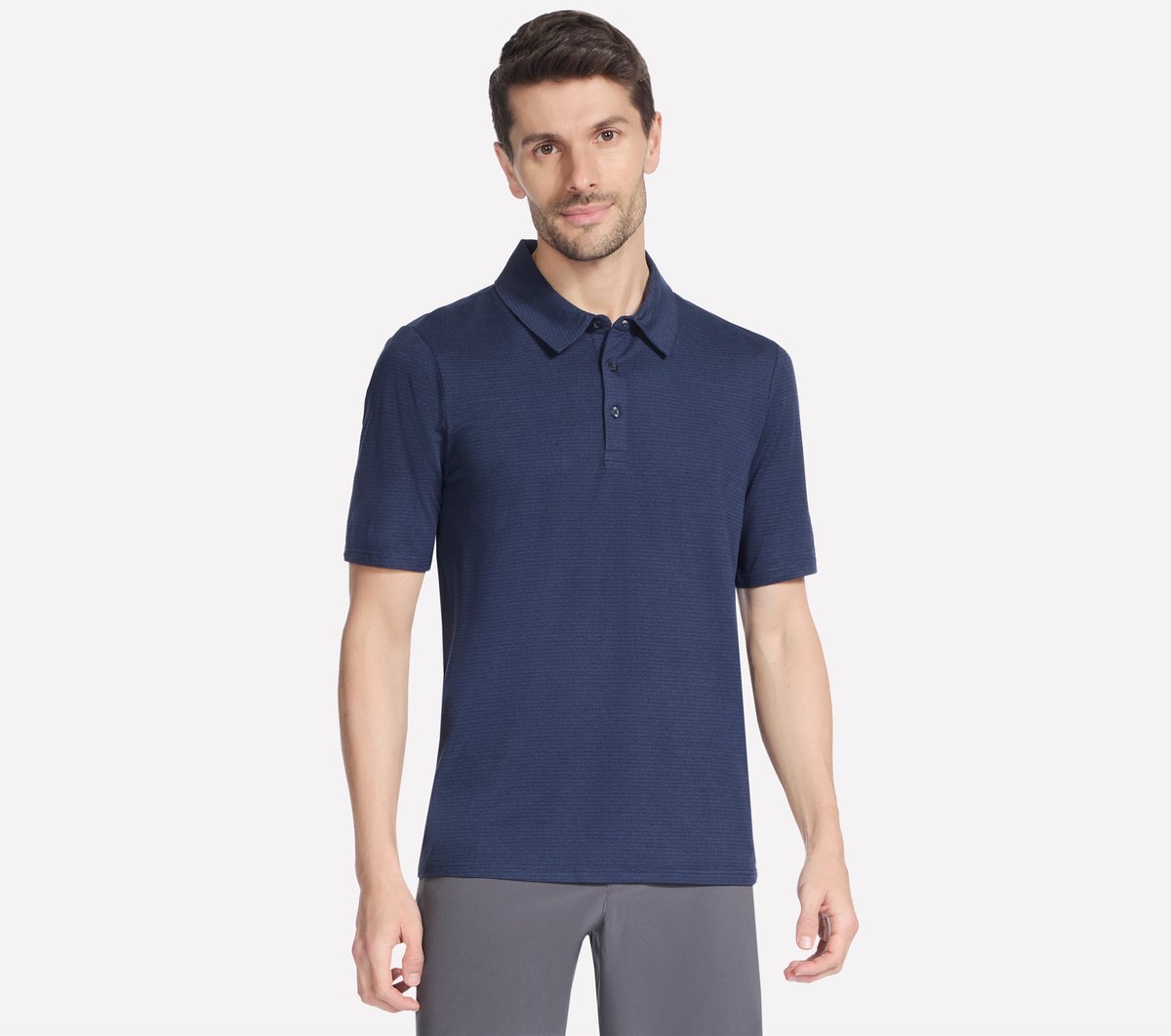 GO GOLF GO DRI All Day Stripe Polo