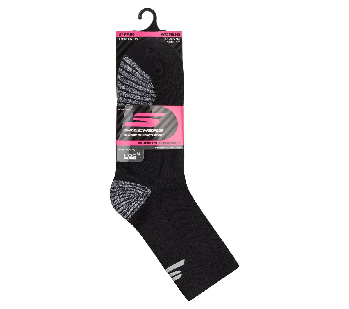 3 Pack Women's Half Terry Low Crew Socks