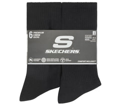 6 Pack Large Core Crew Socks